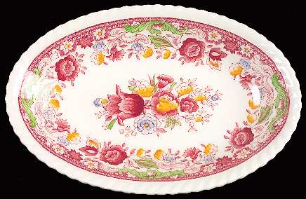 Winchester Pink (Rope Edge) Relish/Gravy Underplate