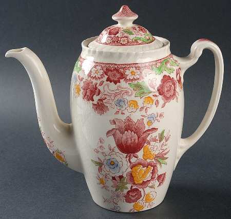 Winchester Pink (Rope Edge) Coffee Pot & Lid