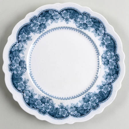 Wild Rose Blue Green Salad Plate