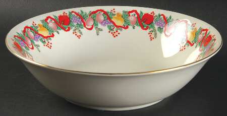 Cranberry Hill 9" Round Vegetable Bowl