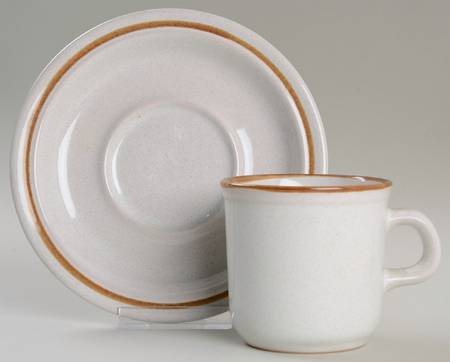 Moss Fern Flat Cup & Saucer Set