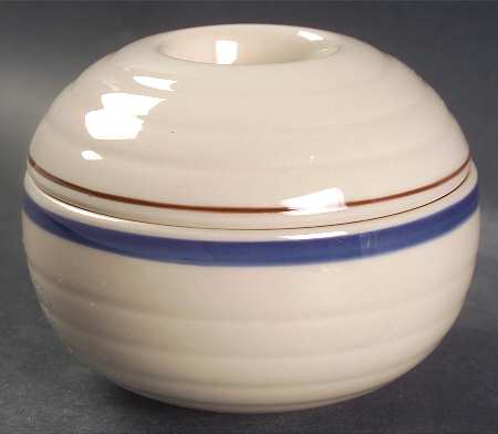 Antique Blue Flowers Sugar Bowl & Lid