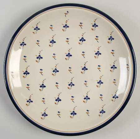 Antique Blue Flowers 11" Chop Plate (Round Platter)