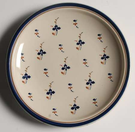 Antique Blue Flowers Salad Plate