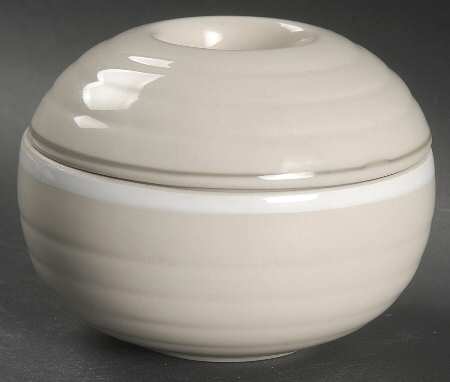 Chestnut Floral Sugar Bowl & Lid
