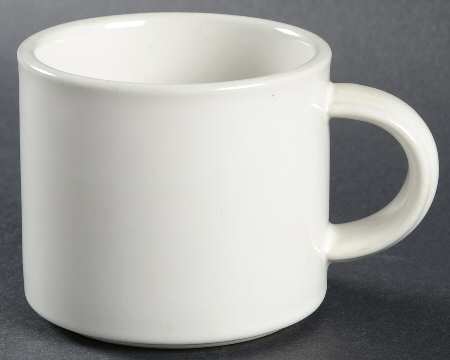 China Seas White Flat Cup