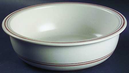 Country Cupboard Brown 9" Round Vegetable Bowl