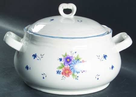 Provincial Bouquet 2.5 Qt Round Covered Casserole
