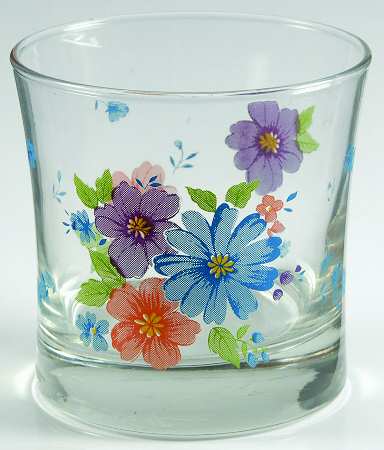 Provincial Bouquet Glassware Old Fashioned