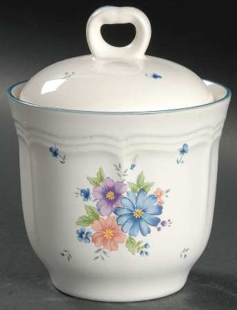 Provincial Bouquet Sugar Bowl & Lid