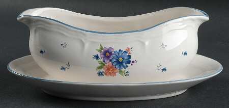 Provincial Bouquet Gravy Boat & Underplate