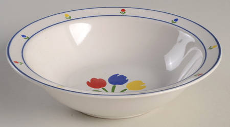 Tulip Tyme Rim Soup Bowl