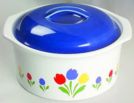 Tulip Tyme 1 Qt Round Covered Casserole