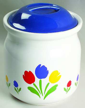 Tulip Tyme Cookie Jar & Lid