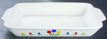 Tulip Tyme 14" Rectangular Baker