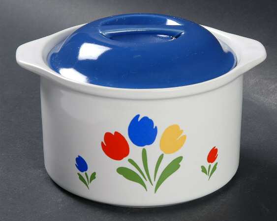 Tulip Tyme Individual Casserole & Lid