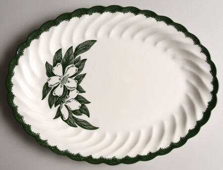 Forest Dogwood 11" Oval Serving Platter