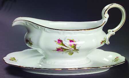 Antoinette Gravy Boat with Attached Underplate