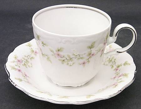 April Blossom Flat Cup & Saucer Set