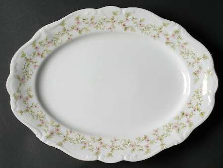 April Blossom 12" Oval Serving Platter