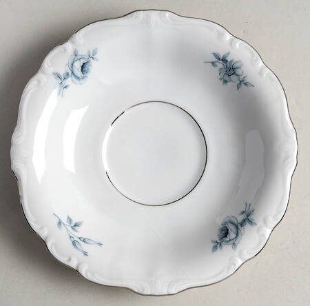 Blue Bouquet Platinum Saucer