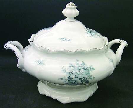Blue Bouquet Platinum Tureen &  Lid