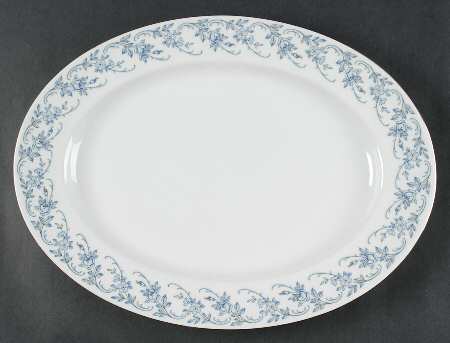 Blue Danube 15" Oval Serving Platter