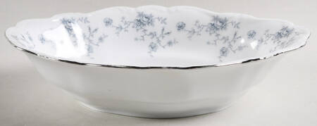 Blue Garland (Bavaria Backstamp) 11" Oval Vegetable Bowl