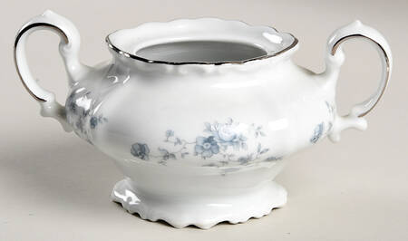 Blue Garland (Bavaria Backstamp) Sugar Bowl No Lid