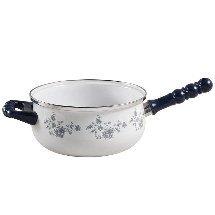 Blue Garland (Bavaria Backstamp) 2.5 Quart Metal Covered Saucepan, No Lid