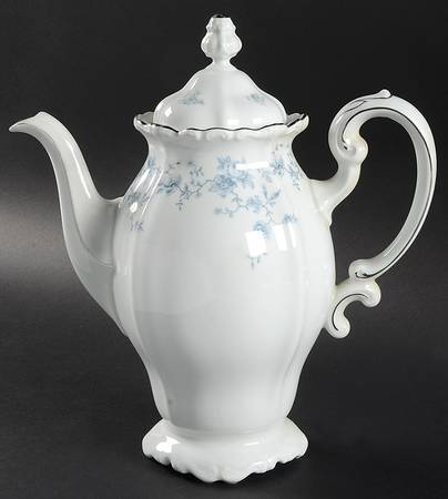 Blue Garland (Bavaria Backstamp) Coffee Pot & Lid