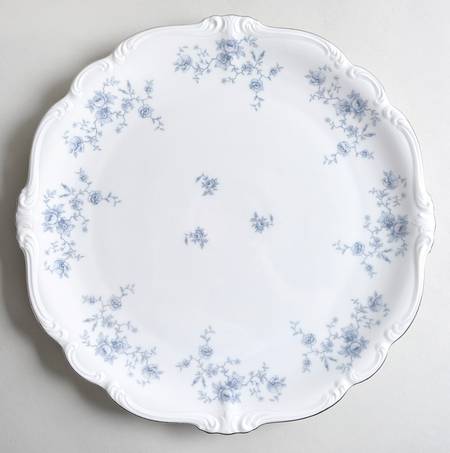 Blue Garland (Bavaria Backstamp) 13" Chop Plate (Round Platter)