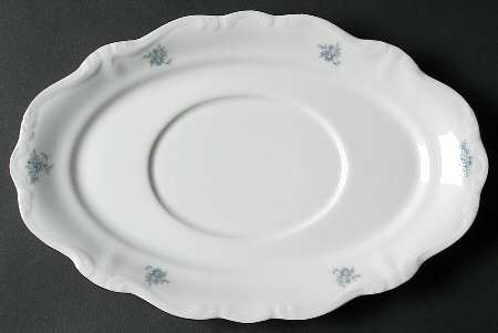 Blue Garland (Bavaria Backstamp) Underplate for Gravy Boat