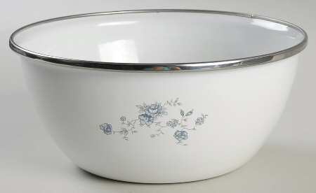 Blue Garland (Bavaria Backstamp) 7" Metal Mixing Bowl