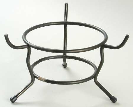 Blue Garland (Bavaria Backstamp) Metal Fondue-Warmer Stand