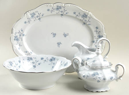 Blue Garland (Thailand Traditions) 5 Piece Hostess Set