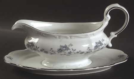 Blue Garland (Thailand Traditions) Gravy Boat & Underplate