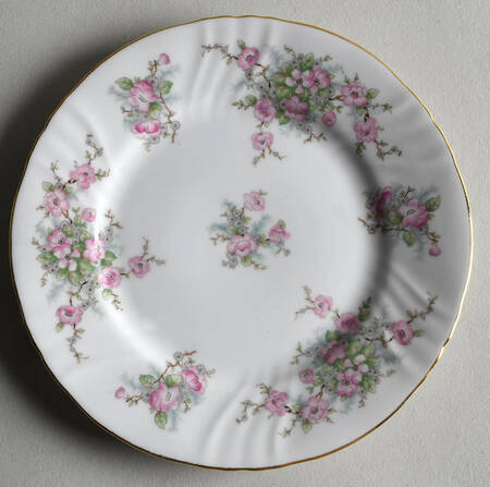 Bridal Rose (No Verge, All White) Bread & Butter Plate
