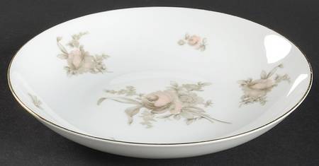 Brown Rose Coupe Soup Bowl