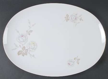 Dawn Rose 15" Oval Serving Platter