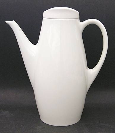 Eva White Small Coffee Pot & Lid