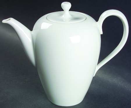 Eva White Mini Coffee Pot & Lid
