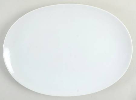 Eva White 13" Oval Serving Platter