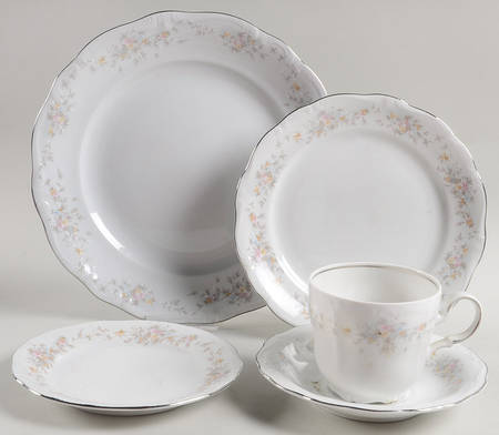 Floral Splendor 5 Piece Place Setting