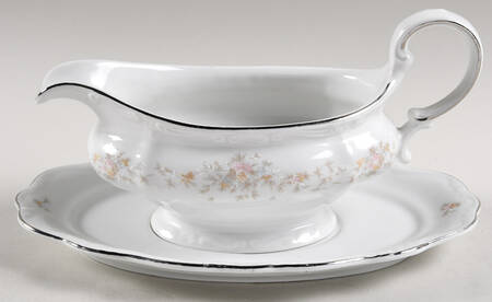 Floral Splendor Gravy Boat & Underplate