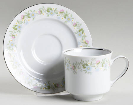 Forever Spring Footed Cup & Saucer Set