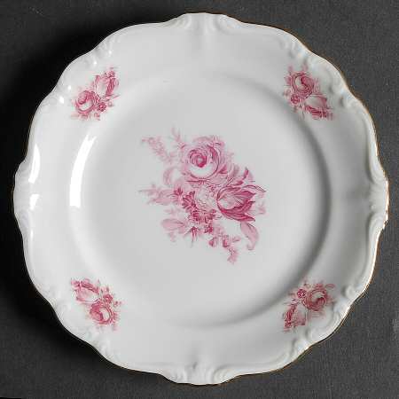 French Rose Bread & Butter Plate