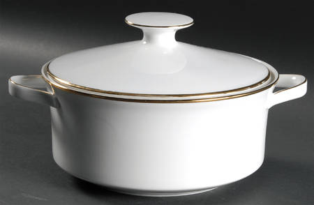 Golden Band Round Covered Vegetable