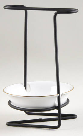 Golden Band 8"-8 1/4" Salad Serving Set/Utensil Holder  HC