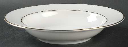 Golden Band Rim Soup Bowl
